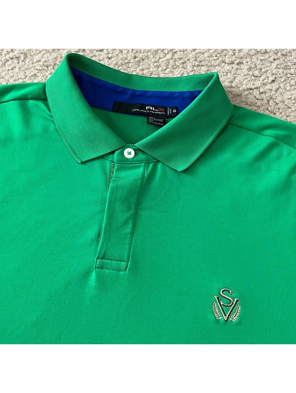 RLX Ralph Lauren Sage Valley Golf Club Polo Shirt Green Size 2XL